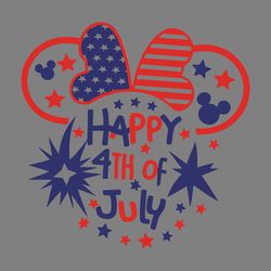 happy 4th of july minnie ears svg digital download files