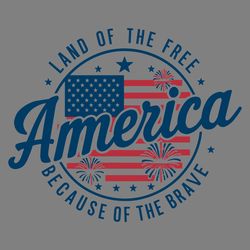 land of the free america independence day svg