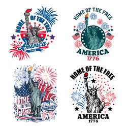 home of the free america 1776 svg svg png bundle