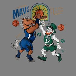 mavericks vs celtics match up nba final mascot svg