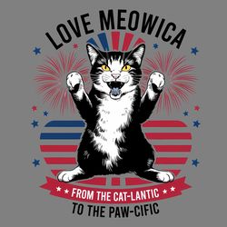 i love meowica from the catlantic to the pawcific png