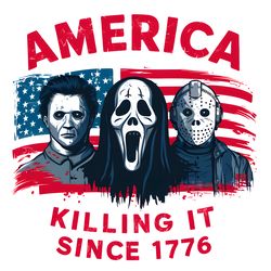 america killing it since 1776 usa flag png