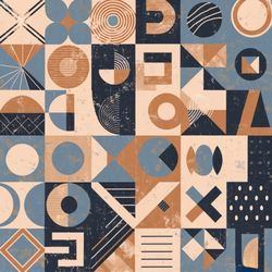 abstract background, geometric shapes, grunge, vintage.