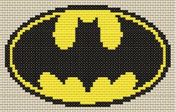batman sign. cross stitch patterns svg, pdf files. digital download