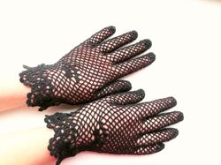 gothic wedding lace gloves crochet mother of bride victorian summer gloves civil war bridal gloves handmade gift for her