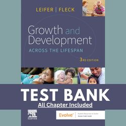 test bank for growth and development across the lifespan 3rd edition by eve leifer all chapters growth and development a