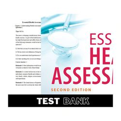 essential health assessment second edition by janice thompson test bank