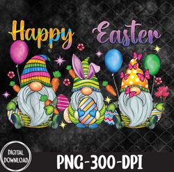 happy easter day bunny gnome rabbit easter egg hunting, easter day png, png, sublimation design