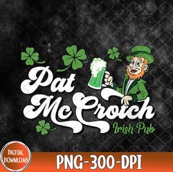 womens st. patty's day pat mccrotch irish pub lucky clover, irish pub png, st. patty's day png