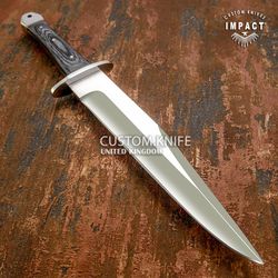 custom d2 full tang coffin bowie knife