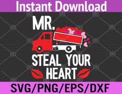 mr steal your heart valentines day cute svg, eps, png, dxf, digital download