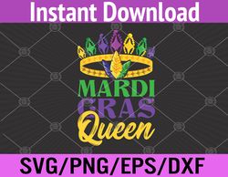 carnival celebration party costume queen mardi gras  svg, eps, png, dxf, digital download