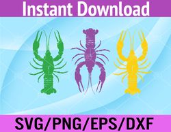 mardi gras crawfish jester hat bead svg, eps, png, dxf, digital download