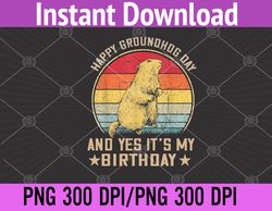 happy groundhog day groundhog lovers png digital download