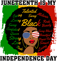 juneteenth day svg, black history svg, freeish svg, frican american svg, black woman svg digital download