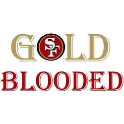 gold blooded san francisco 49ers svg, san francisco 49ers svg, nfl svg, nfl logo svg, sport team svg digital download