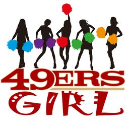 san francisco 49ers girl nfl svg, san francisco 49ers svg, nfl svg, nfl logo svg, sport team svg digital download