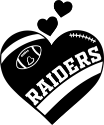 las vegas raiders heart sport logo svg, las vegas raiders svg, nfl svg, nfl logo svg, sport team svg digital download