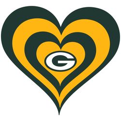 heart green bay packers logo nfl svg, green bay packers svg, nfl svg, nfl logo svg, sport team svg digital download