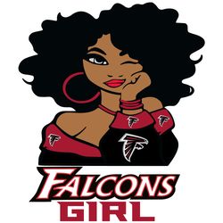 girl atlanta falcons football team svg, atlanta falcons svg, nfl svg, nfl logo svg, sport team svg digital download