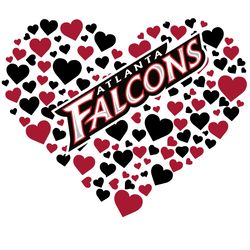 heart atlanta falcons football nfl team svg, atlanta falcons svg, nfl svg, nfl logo svg, sport team svg digital download