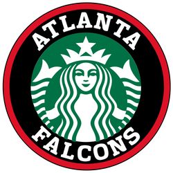 atlanta falcons starbucks football nfl svg, atlanta falcons svg, nfl svg, nfl logo svg, sport team svg digital download