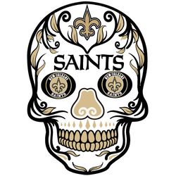 skull saints football svg, new orleans saints logo svg, nfl svg, nfl logo svg, sport team svg digital download