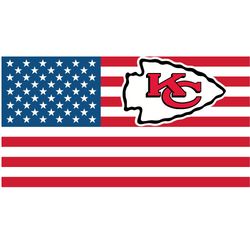 chiefs team flag football svg, kansas city chiefs svg, nfl svg, nfl logo svg, sport team svg digital download