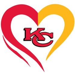 heart logo team chiefs football svg, kansas city chiefs svg, nfl svg, nfl logo svg, sport team svg digital download