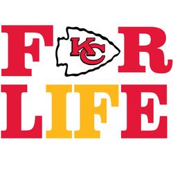 for life team chiefs football svg, kansas city chiefs svg, nfl svg, nfl logo svg, sport team svg digital download