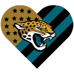 heart logo jaguar football svg, team jacksonville jaguars svg, nfl svg, nfl logo svg, sport team svg digital download