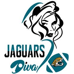 diva jaguar team football svg, jacksonville jaguars svg, nfl svg, nfl logo svg, sport team svg digital download