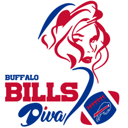 diva buffalo bills team football svg, buffalo bills logo svg, nfl svg, nfl logo svg, sport team svg digital download