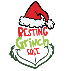 merry christmas logo svg,christmas svg, merry christmas svg, resting grinch face christmas svg file cut digital download