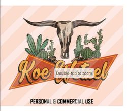 koe wetzel png, western bull skull png, western sublimation, country music png, western png, country png, retro western