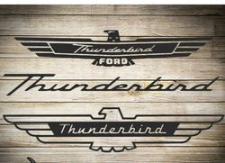 ford thunderbird logo for cutting & - svg, ai, png and silhouette studio