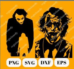 5 joker svg, joker silhouette svg, joker silhouette vector, joker cut file, joker png, joker clipart, joker svg bundle,