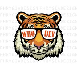 who dey tiger png , who dey png , tiger clipart , bengals , tiger sublimation , digital download , instant download