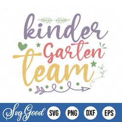 kindergarten squad svg png, gift for teacher, teacher life svg, kindergarten shirt svg, back to school svg, teacher svg