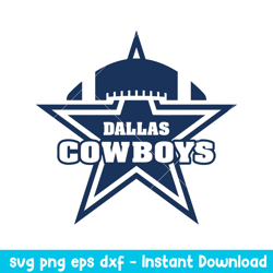 Dallas Cowboys Football Logo Svg, Dallas Cowboys Svg, NFL Svg, Png Dxf Eps Digital File