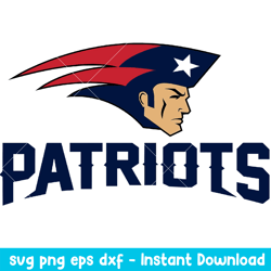 New England Patriots Football Team Logo Svg, New England Patriots Svg, NFL Svg, Png Dxf Eps Digital File