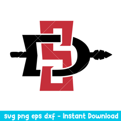 San Diego State Aztecs Logo Svg, San Diego State Aztecs Svg, NCAA Svg, Png Dxf Eps Digital File