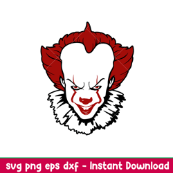 pennywise, pennywise svg, halloween svg, dancing clown svg, it clown svg, png,dxf,eps file