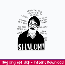 shalom could you cook svg, shalom svg, png dxf eps file