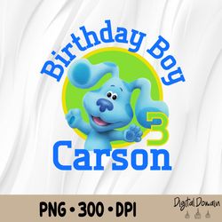 blues clues birthday png, blue clues party theme png, personalized png, family png, gift birthday png, birthday png