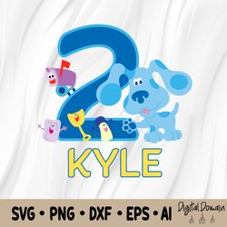 blues clues birthday svg, blue clues party theme svg, personalized svg, family svg, gift birthday svg, birthday svg