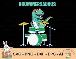 drummersaurus svg, dinosaur svg, t-rex dad svg, dinosaur saurus svg, fatherhood svg, cricut, silhouette