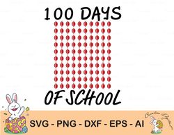 100 days svg, svg design, football shirt design, 100 days of school svg, 100th day shirt print, school shirt design