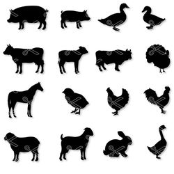 farm animals bundle svg, farm animals svg, farm animals clipart, farm animals cricut svg, instant download