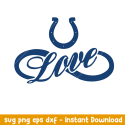 love indianapolis colts svg, indianapolis colts svg, nfl svg, png dxf eps digital file